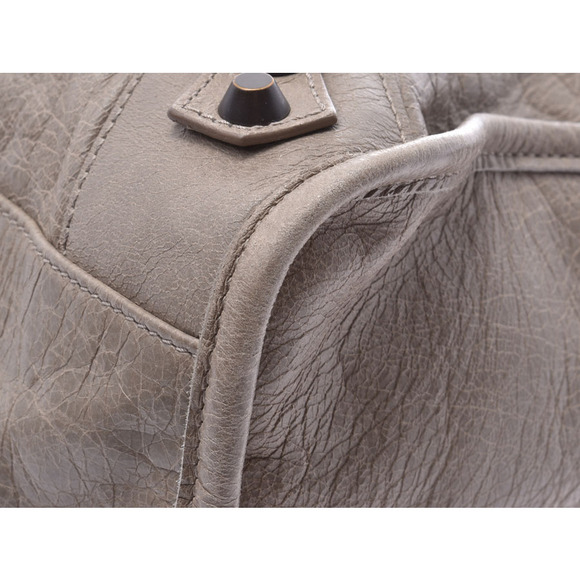 Balenciaga The City Grey Lambskin Bag Strap - Picture 7 of 9
